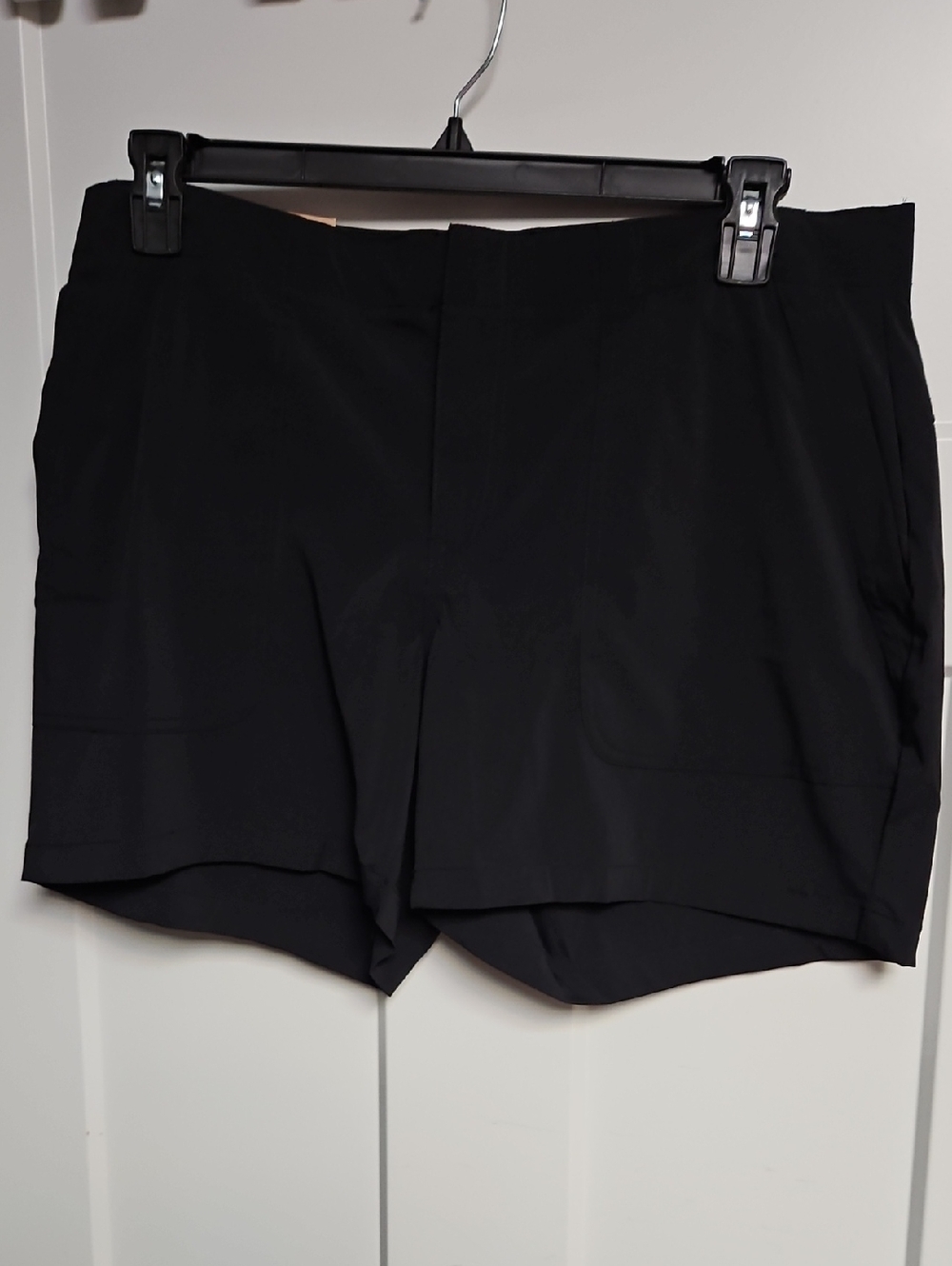 Eddie Bauer Black Flat-Front Men's Shorts